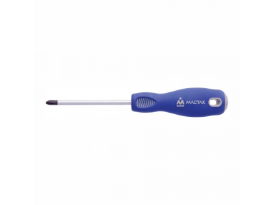 Отвёртка крестовая Pozidriv 2х100 мм, держатель, МАСТАК