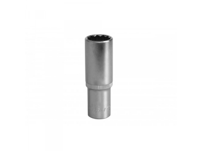 Головка торцевая 1/2"Dr глубокая 19мм 12 граней от KRAFT Головка торцевая 1/2"Dr глубокая 19мм 12 граней