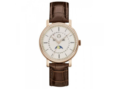 Мужские наручные часы Mercedes-Benz Men’s Watch, Classic Gold, Pink Gold / Brown