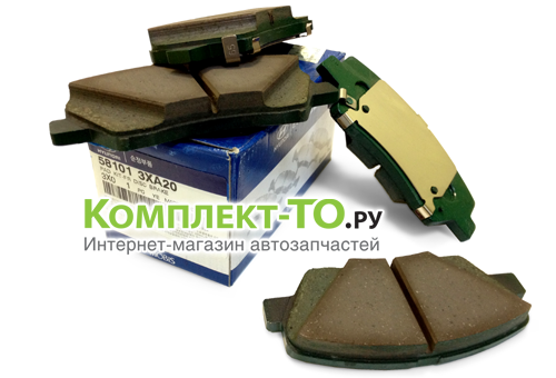 Колодки передние под 15 дюймов для КИА CEED 2012 58101A6A00